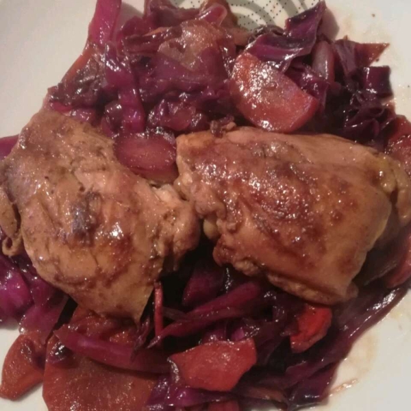 Oktoberfest Chicken and Red Cabbage