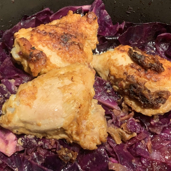 Oktoberfest Chicken and Red Cabbage