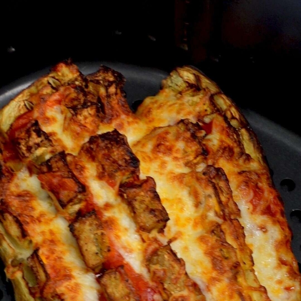Inside-Out Air-Fried Eggplant Parm