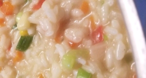 Corn Risotto with Roasted Red Pepper