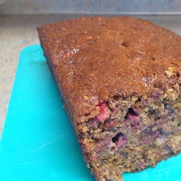 Whole Wheat Banana Strawberry Loaf