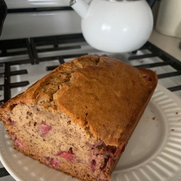 Whole Wheat Banana Strawberry Loaf