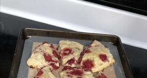 Raspberry-Rose Scones