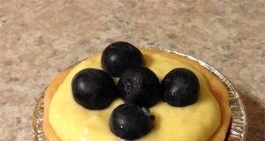 Mango Cheese Tart with Blueberries