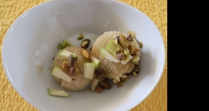 Green Apple Sorbet with Pistachios