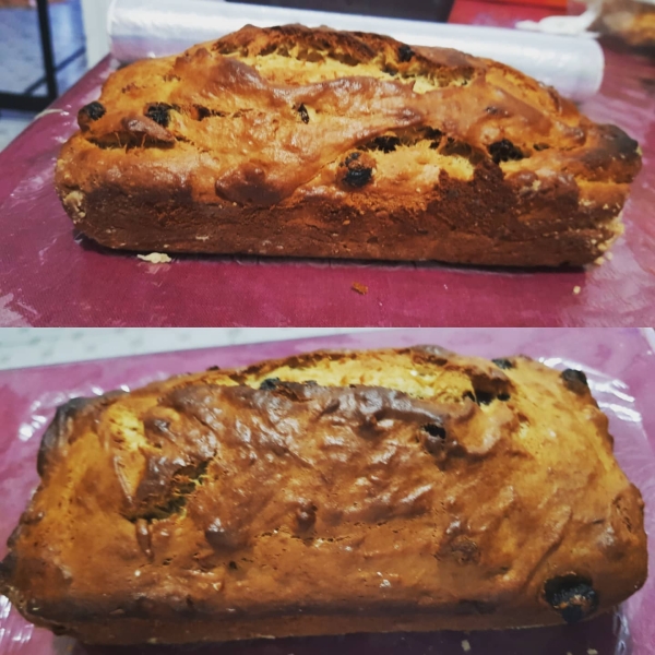 Moist Banana Raisin Bread