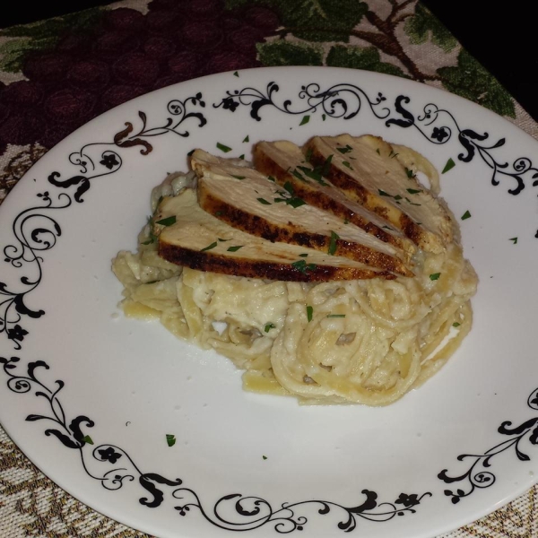 Lighter Spaghetti Alfredo with Cauliflower