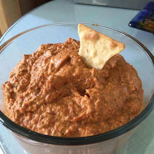 Traditional Muhammara (Syrian Hot Pepper Dip)