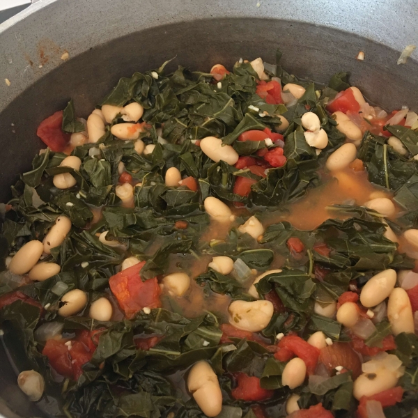 Collard Greens with White Beans