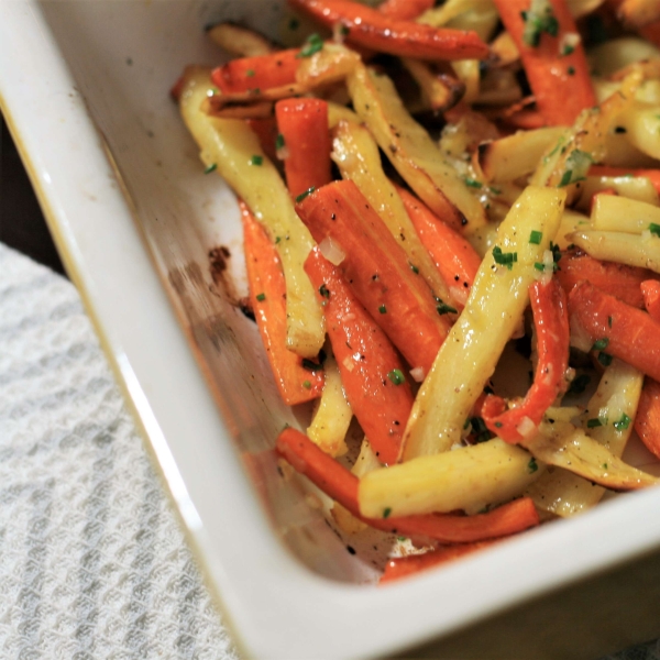 Roasted Parsnips and Carrots