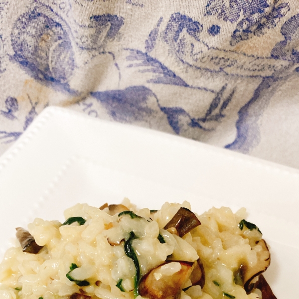 Italian Spinach-Mushroom Risotto