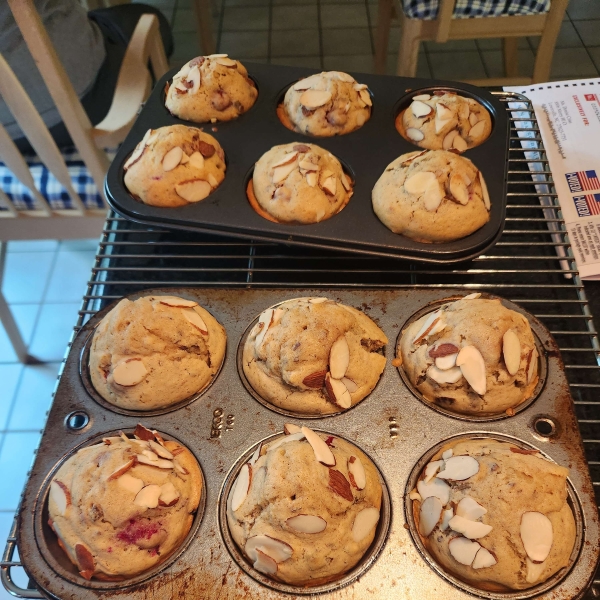 Raspberry Almond Muffins