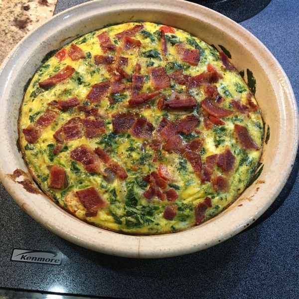 Spinach and Mushroom Frittata