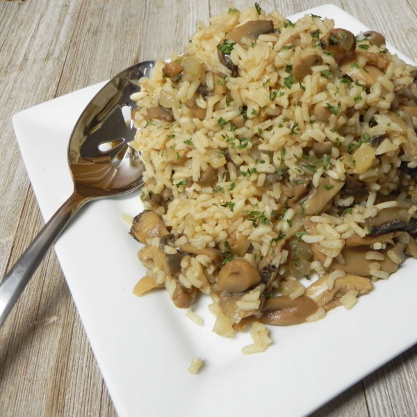 Mushroom and Rice Pilaf