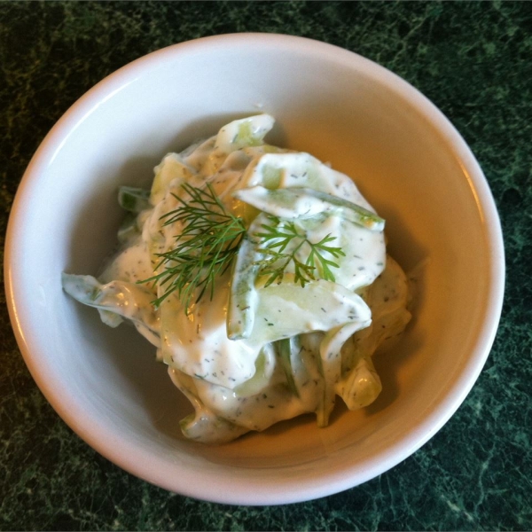 Cool and Creamy Cucumber Salad