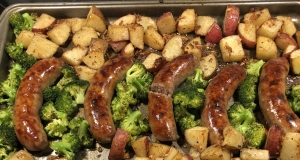 Crispy Oven-Roasted Rosemary Chicken with Sausage and Potatoes