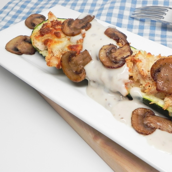 Zucchini Boats with Chicken