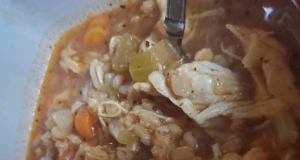 Instant Pot® Chicken and Farro Soup