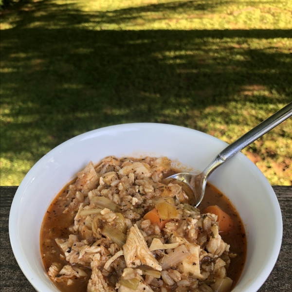 Instant Pot® Chicken and Farro Soup