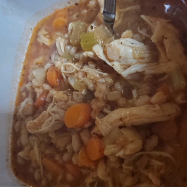 Instant Pot® Chicken and Farro Soup