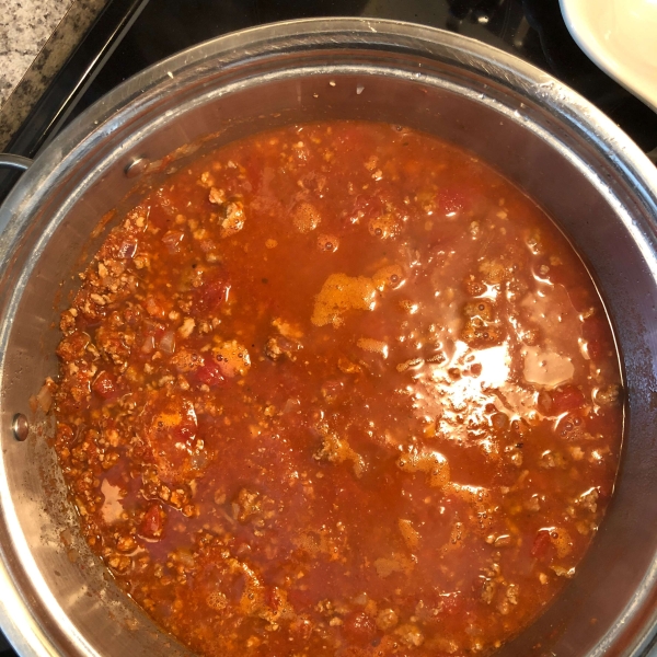 No-Beans-About-It Chili