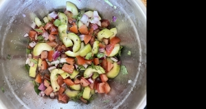 Tomato Cucumber Salad with Mint