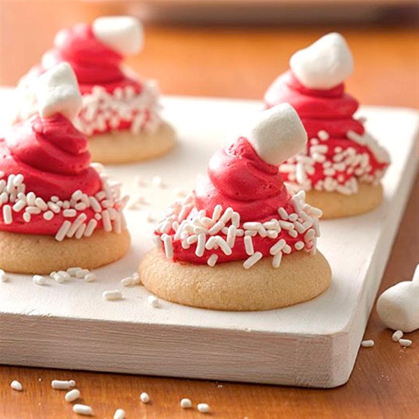 Santa Hat Cookies