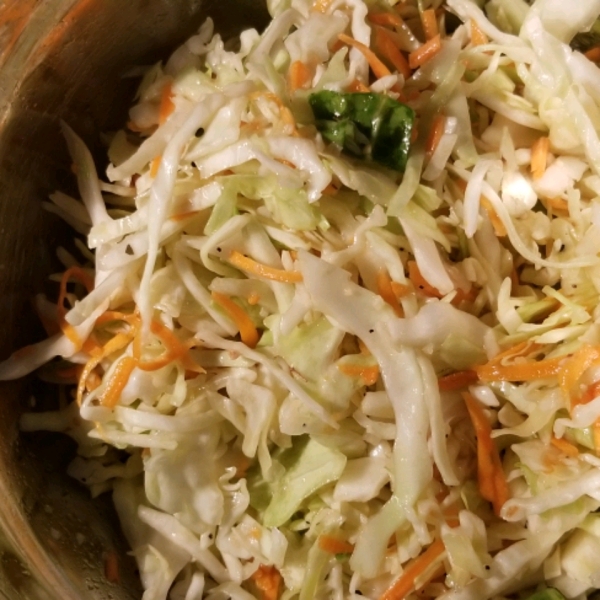 Red Cabbage and Celery Root Coleslaw with Apple Cider Dressing