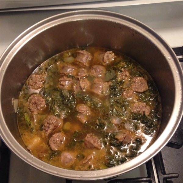 North German Gruenkohl (Kale) and Sausage