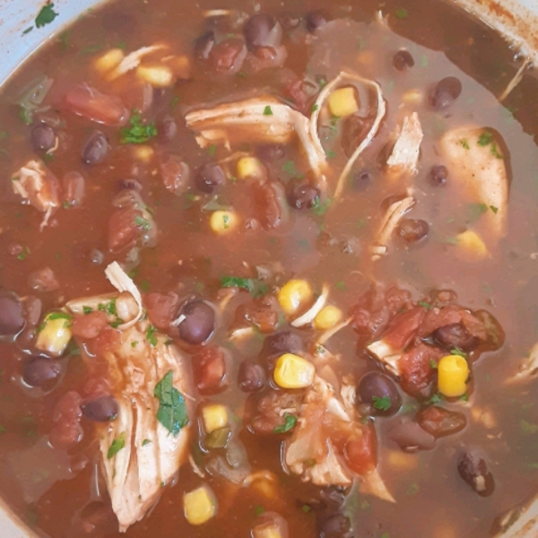 Slow Cooker Chicken Enchilada Soup