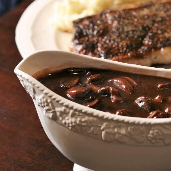 Mushroom Sauce with Red Wine