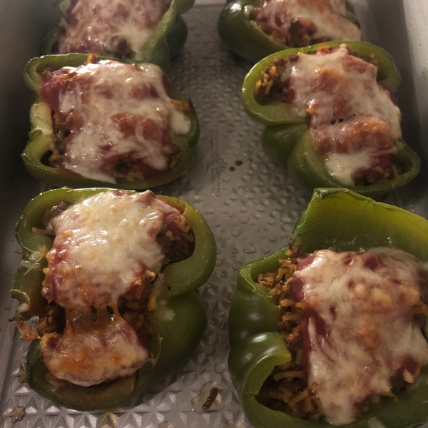 Taco Stuffed Poblano Peppers