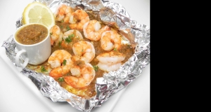Jamaican Jerk Shrimp in Foil