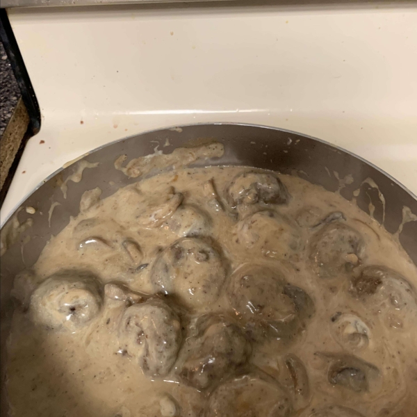 Beef Stroganoff Sauce with Meatballs