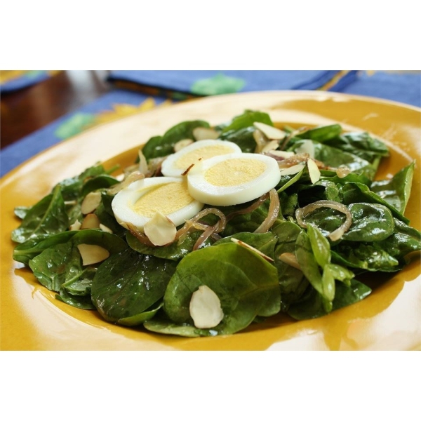 Wilted Spinach and Almond Salad