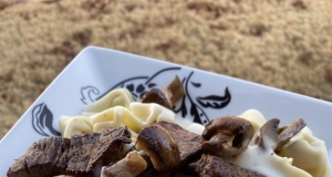 Steak and Mushroom Tortellini Alfredo