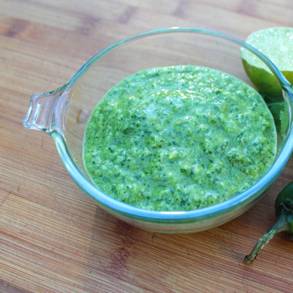 Cilantro Jalapeno Pesto with Lime