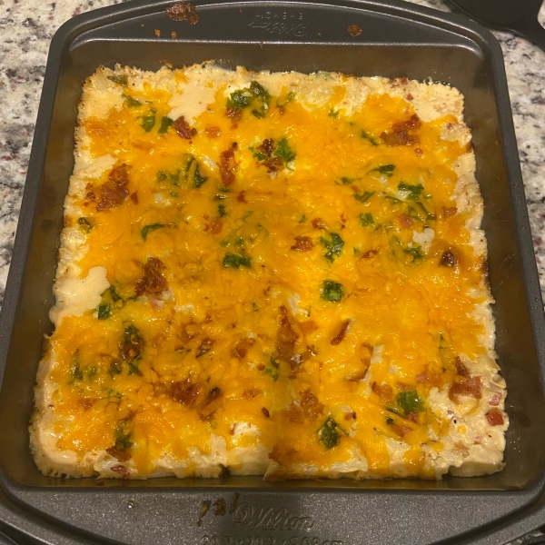 Low-Carb, Twice-Baked Cauliflower Casserole