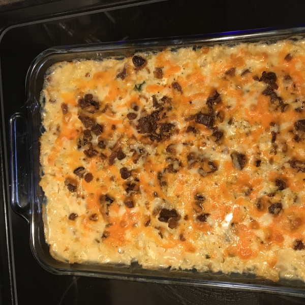 Low-Carb, Twice-Baked Cauliflower Casserole