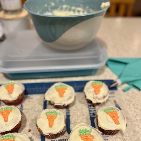 Carrot Pineapple Cupcakes