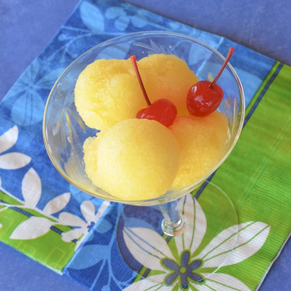 Easy Pineapple Sorbet