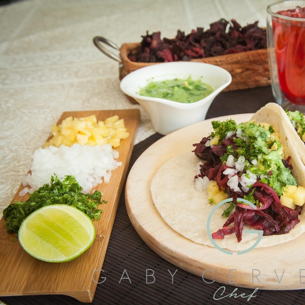 Tacos de Jamaica (Vegan Hibiscus Tacos)