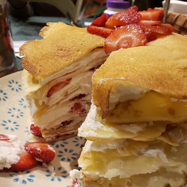 Chef John's Strawberry Crepe Cake