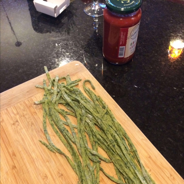 Homemade Spinach Pasta