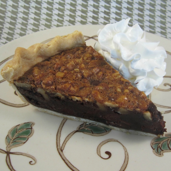 Velvety Walnut Fudge Pie