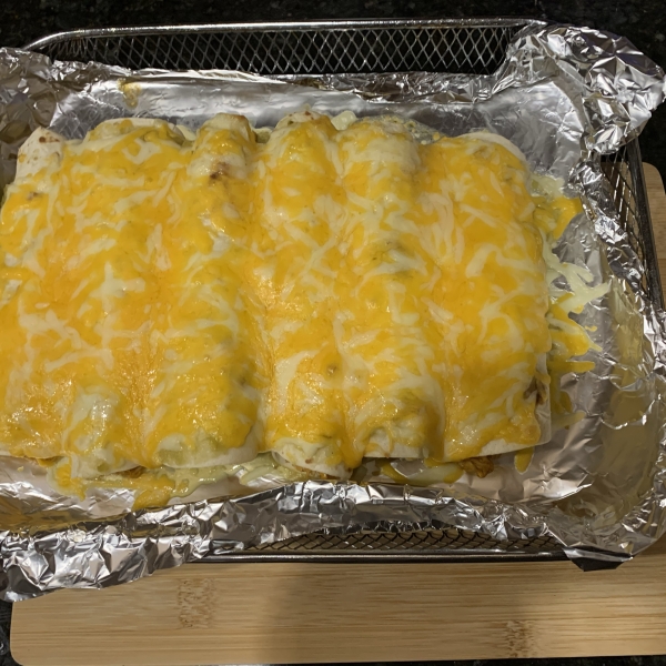 Chicken Enchiladas with Flour Tortillas