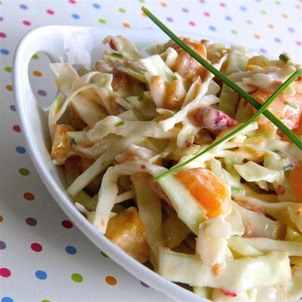 Spicy Peach Coleslaw