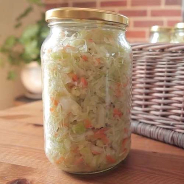 Homemade Fermented Sauerkraut