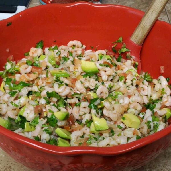 Avocado Shrimp Ceviche-Estillo Sarita