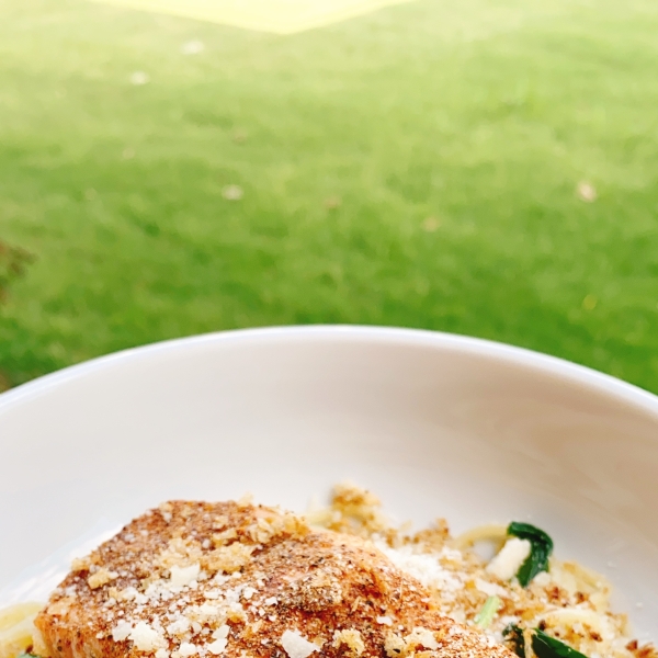 Date Night Blackened Salmon Pasta